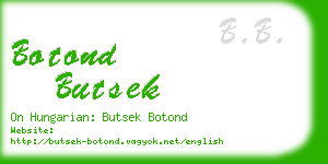 botond butsek business card